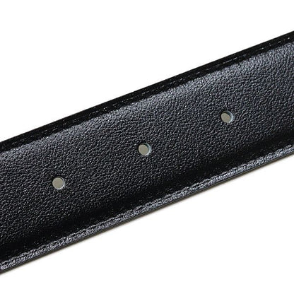 Hermes Belt Buckle H & Leather 32 Box Calf 135 Vaux Togo Black Ethane