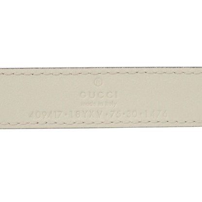 Gucci Double Leather 75 30 White