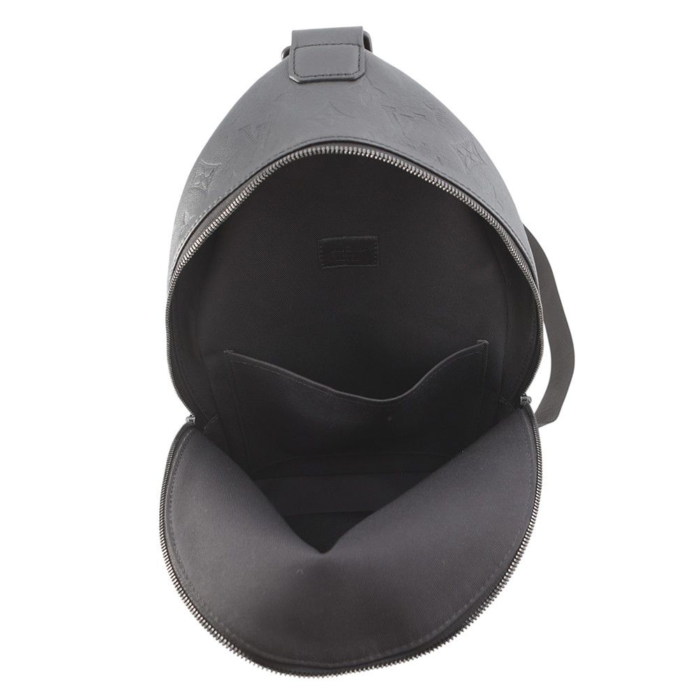 Louis Vuitton Belt Bag Monogram Shadow Leather Black