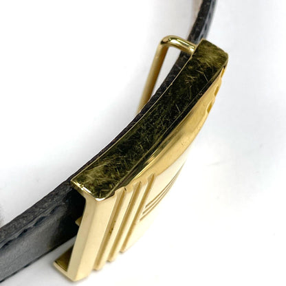 Hermes Cadena Buckle Reversible Belt Box Calf Courchevel Black Brown