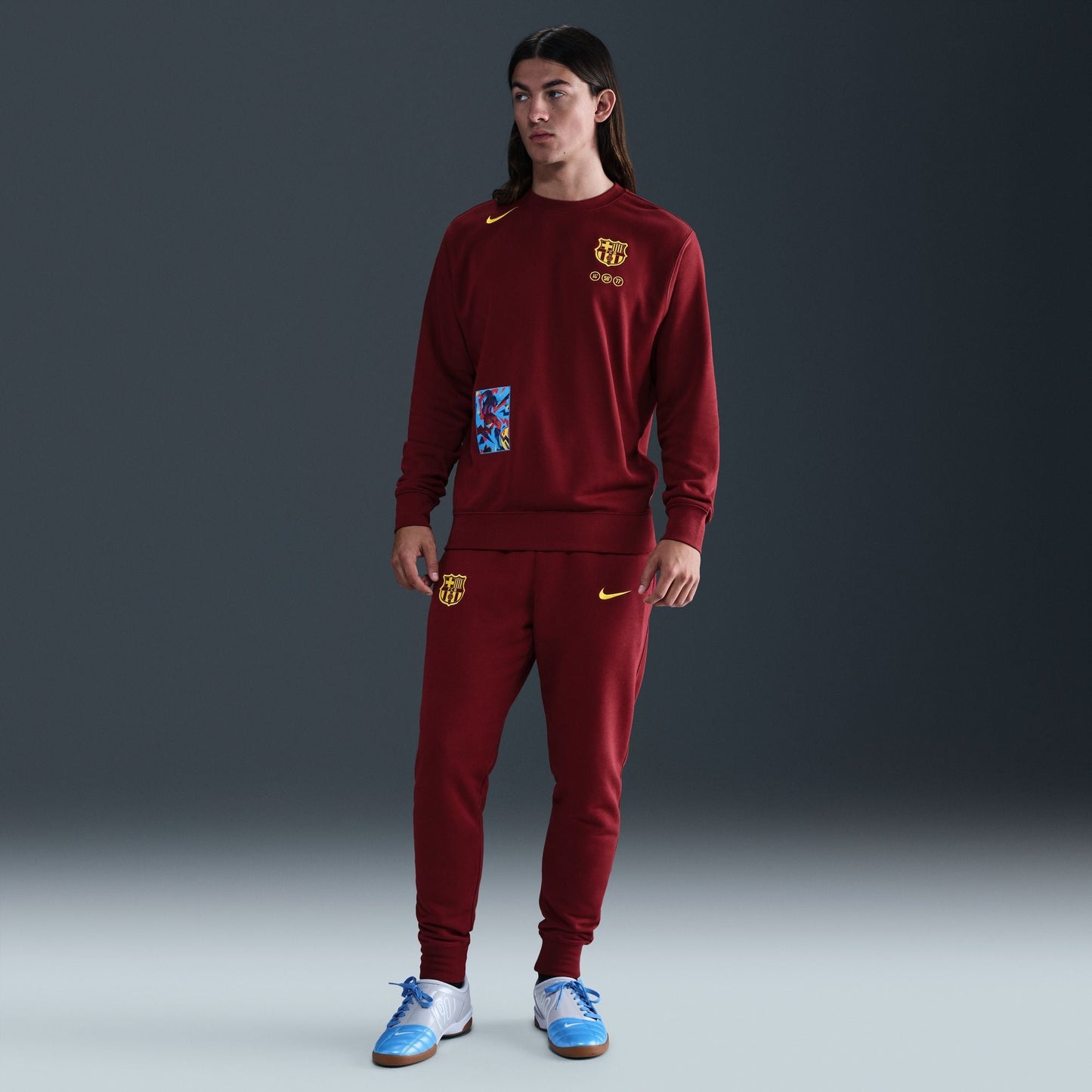 Nike FC Barcelona Club Fourth Men's Soccer Crew-Neck