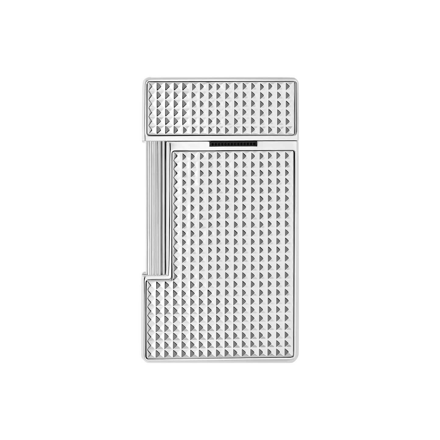 S.T. DUPONT SLIMMY DIAMOND HEAD SILVER LIGHTER/BRIQUET 028010