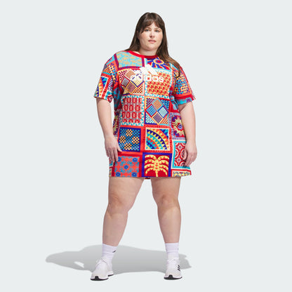 Women's adidas  x FARM Rio Slim Dress (Plus Size)