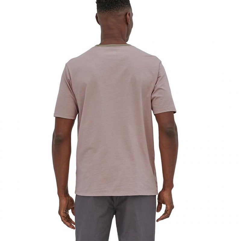Patagonia Men's Alpine Icon Regenerative Organic Cotton T-Shirt Uomo Stingray Mauve